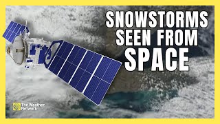 What Canada's biggest snowstorms look like from space