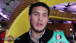 David Benavidez "You're gonna have to kill me to take my belt!" says he only had 5 Amateur fights