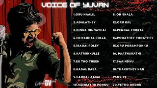 Yuvan voice songs | Yuvan Shankar Raja Tamil Hits | Yuvan Tamil Playlist | Own Voice Of Yuvan.