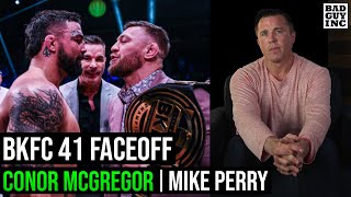 Conor McGregor faces off with Mike Perry at BKFC 41…