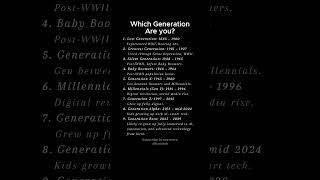 Which Generation Are You 1883 2039