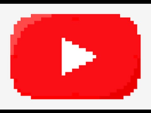 How To Draw Pixel Art Youtube Logo Youtube