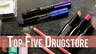 TOP 5 UNDER FIVE BUCKS | Drugstore Makeup Favorites