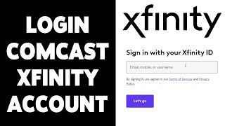 How To Login Comcast Xfinity Account 2024 | Sign In Xfinity Account | Xfinity ID