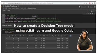 How to create a Decision Tree model using scikit-learn and Google Colab