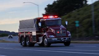 [RARE] San Mateo County/Kings Mountain Volunteer FD Water Tender 156 Responding Code 3