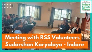 Prof. Solanki's meeting with RSS Volunteers | Indore Climate Mission