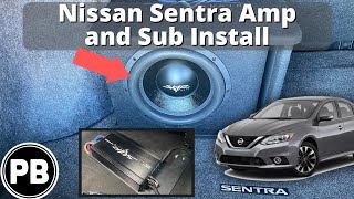 2013 - 2019 Nissan Sentra Amp and Sub Install