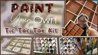Board Game Makeover🎨🍫 #diy #tictactoe #woodcraft