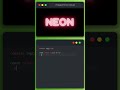 🌟🔥 Creating a Neon Text Effect using HTML, CSS, and JavaScript 🔥🌟