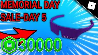 Roblox Memorial Day Sale Day 5-Purple Clockwork Shades!
