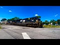 NS 18D heading through Columbia with Conductor Gibbs and Engineer Chris Sompayrac on board