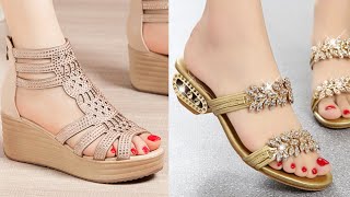 2022 NEW LATEST SLIP ON SANDALS BEST SANDALS LADIES FOOTWEAR DESIGN WITH PRICE VERY COMFORTABLE