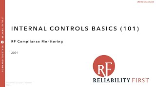 RF Internal Controls 101 Training: Controls Basics