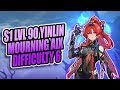 LVL 90 S1 R1 Yinlin VS Mourning Aix :Tactical Hologram - Difficulty 6 (NO DMG) | Wuthering Waves