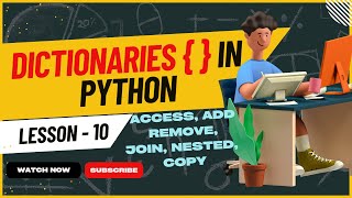 Dictionaries in Python | Python for Beginner | Add Remove Access Join Copy Item | Python Tutorial