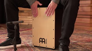 MEINL Percussion - Headliner Series Snare Cajon - Maple - MCAJ100BK-MA