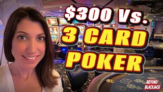 👊 $300 Vs. Three Card Poker in Las Vegas #3cardpoker #poker #vegas