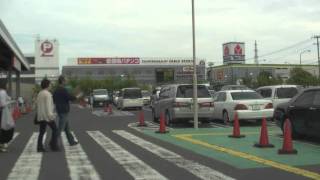 Japan Drive Hokkaido 360p AEON Sapporo-Naebo store parking：Entrance-Exit