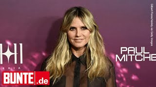 Transparent & ohne BH: Heidi Klum zieht im gewagten Look alle Blicke auf sich