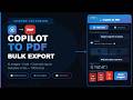 Bulk Save Microsoft Copilot Chats as PDF – Text, Images & Code in One Click