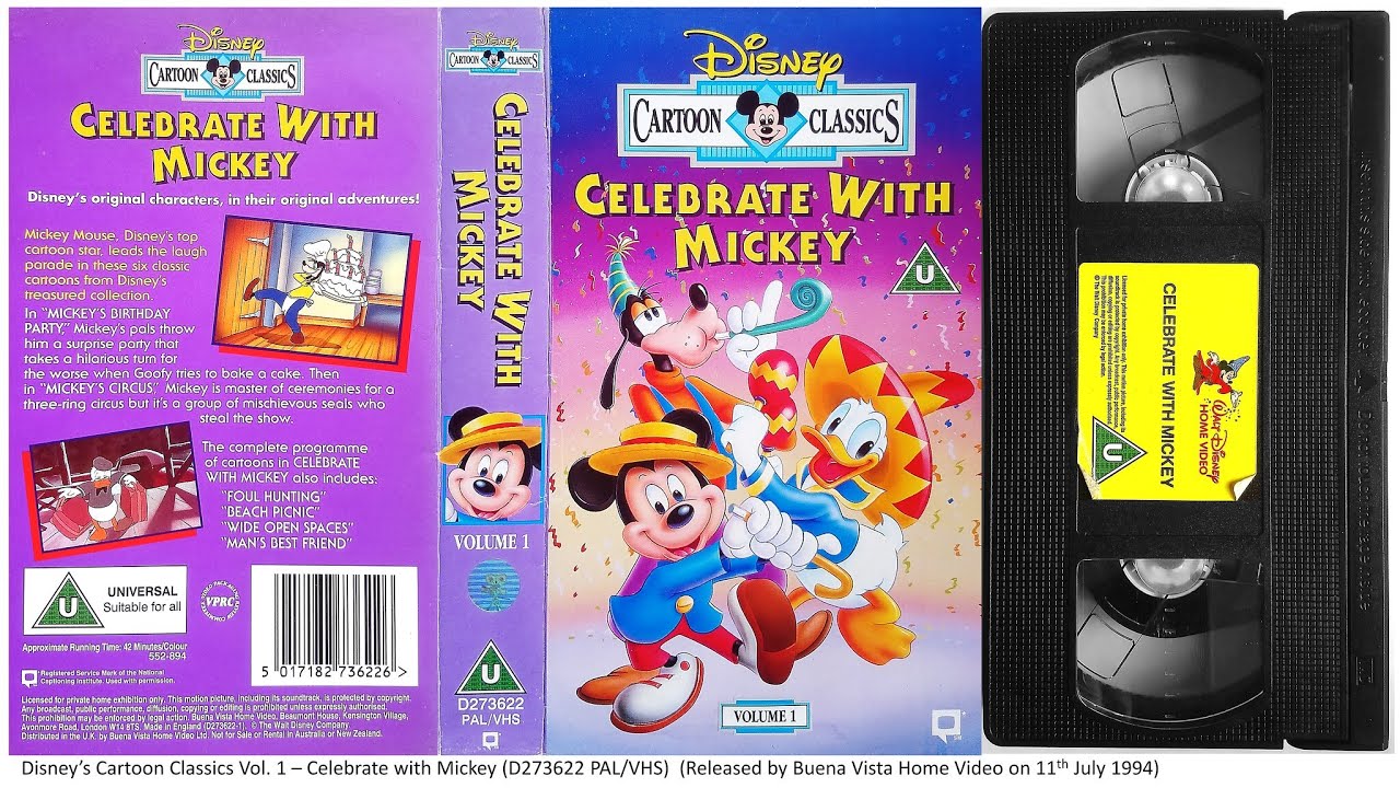 Disney's Cartoon Classics Vol. 1 - Celebrate With Mickey (11th July ...