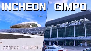 How to go from Incheon Airport to Gimpo Airport (by Train🚊 vs Bus🚍)