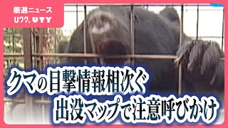 「今はクマが冬眠に入る前」目撃情報が過去最多　先週は負傷者も