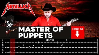 【METALLICA】[ Master Of Puppets ] cover by Masuka | LESSON | GUITAR TAB