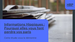 Informations Hippiques : Pourquoi elles vous font perdre vos paris