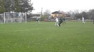 Zryw Bąków   Spójnia Zebrzydowice 23 10 2010 Czwarty Gol dla Zrywu