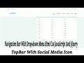 Navigation Bar With Drop-down Menu Html Css JavaScript And jQuery