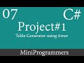 C# Windows Form Application  Project 01 - 07