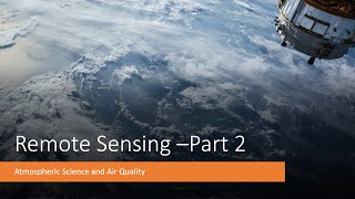 IEA501 Radiative Transfer Remote Sensing Part 2