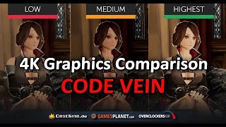 CODE VEIN Graphics Comparison, (o)(o) included - Highest VS Medium VS Low | PC | 4K UHD