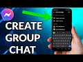 How To Create Group Chat On Facebook Messenger