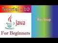 Java Tutorial -10 ((JavaFX / GUI))   For Loop....,