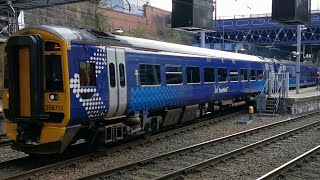 ScotRail Class 158 158711 2-Car Express Sprinter DMU Departs Glasgow Queen Street 25/2/23