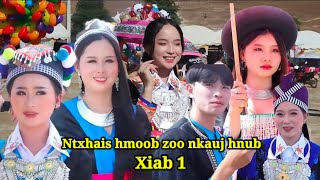 Ntxhais hmoob zoo nkauj pov pob nyob xeev khuam hnub xiab 1.