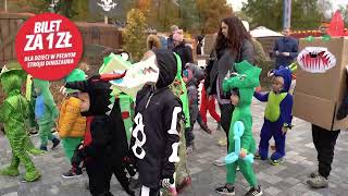 Halloweenowa Parada Małych Dinozaurów w Parku rozrywki Zatorland