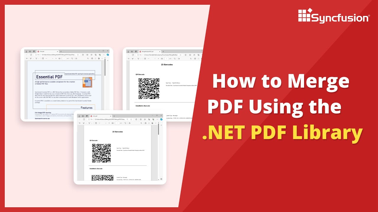 Merging Pdf Documents Using The Net Pdf Library Youtube