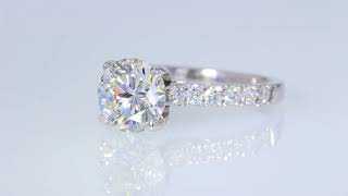 2.52CT Round  Brilliant Diamond Engagement Ring GIA Cert XXX Appr $28K $11,500