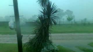 Pequeña y poderosa Tormenta Azota a Basavilbaso, Entre Rìos .3gp