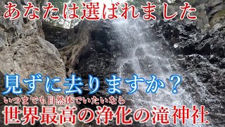 超強力⚠️このチャンス掴んで下さい⚠️浄化の滝に鎮座する幸福を招く神社【山梨県南都留郡富士河口湖町 母の白滝神社】【祭神：万幡豊秋津師比売命】