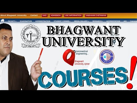 BHAGWANT UNIVERSITY COURSES || BHAGWANT UNIVERSITY AJMER || BHAGWANT ...