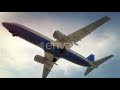 airplane landing brooklyn bridge new york usa motion graphics videohive template