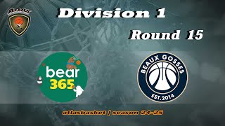 Atlasbasket - Div 1_Round 15 - BEAR 365 vs BEAUX GOSSES