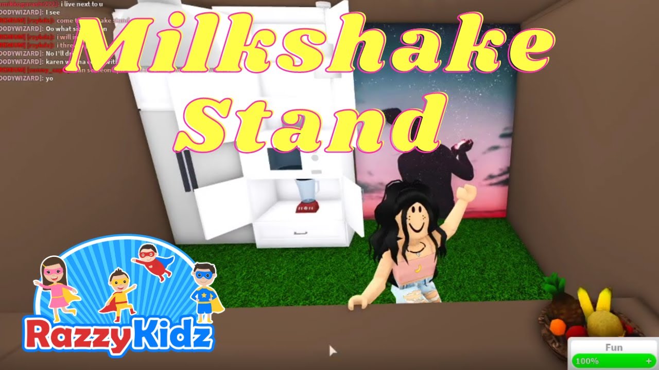 How To Build An Awesome Milkshake Stand And Smoothie Stand In Roblox ...