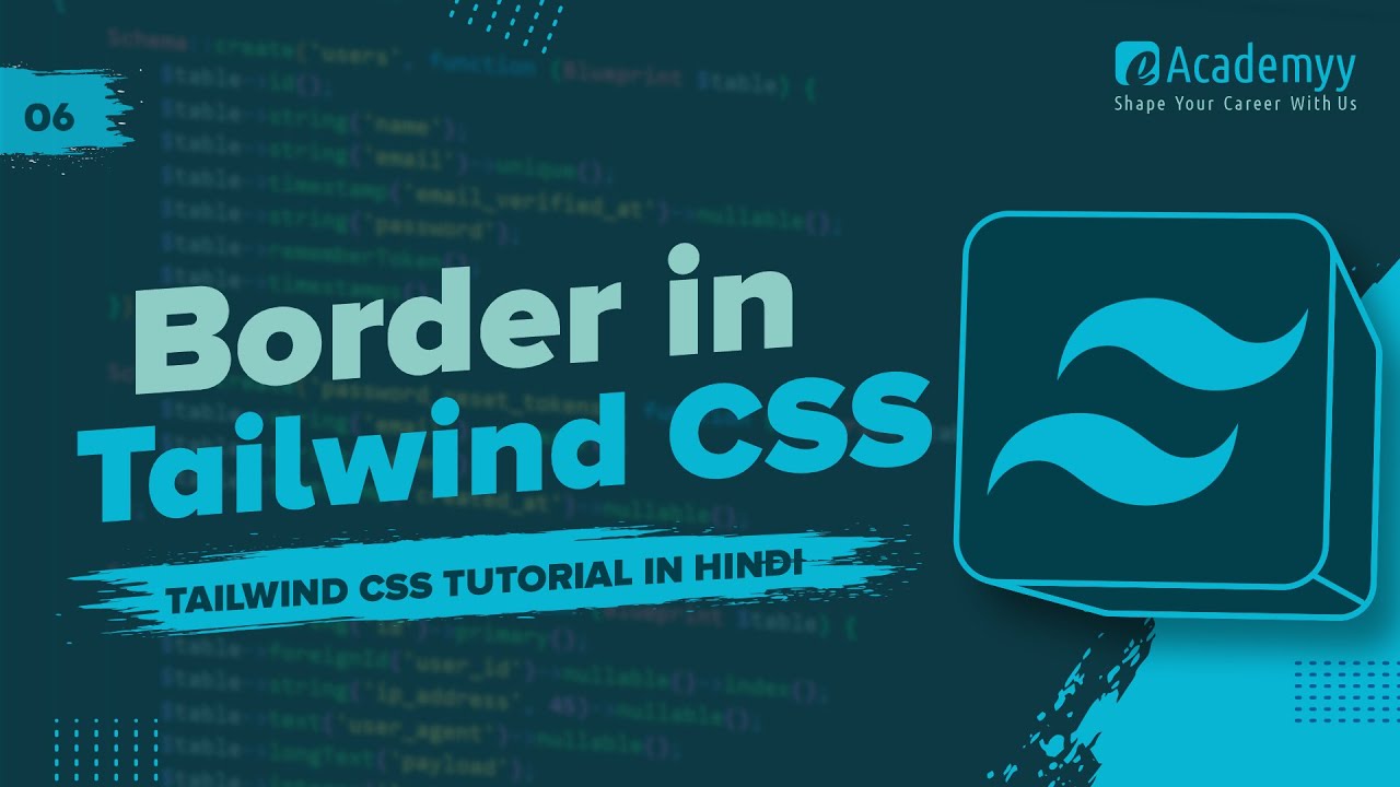 рџ Border In Tailwind Css Border Width Color Radius Style