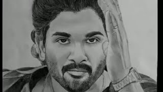 how to draw allu arjun